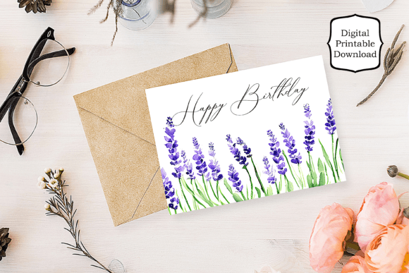 A Breath of Fresh Air: The Lavender Accent Birthday Card