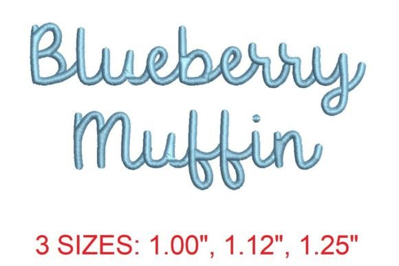 Blueberry Muffin Embroidery Font: A Sweet Recipe for Stitching