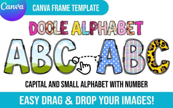 Canva Frame Doodle Alphabet: A Designer's Best Friend