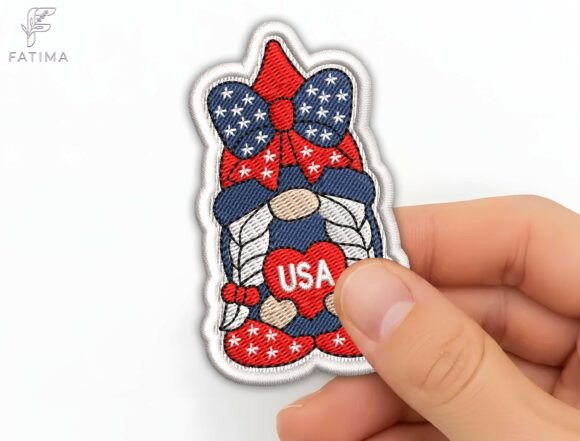 Celebrate American Pride with Whimsical Embroidery Charm