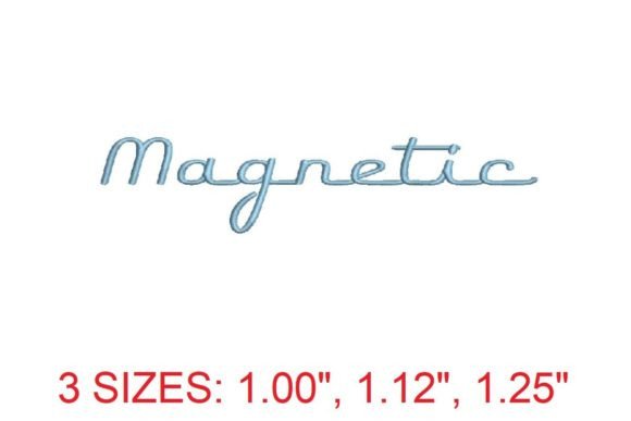 Magnetic Embroidery Font: Modern Style for Every Stitch