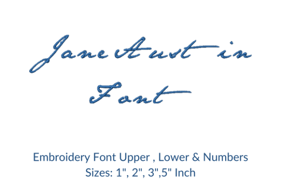 Personalize Fabric Projects with Jane Austin Font Embroidery Design