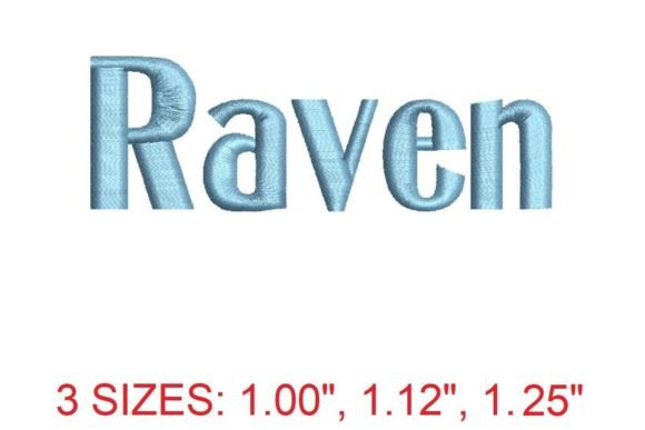 Raven Font: Stitching Enchantment into Every Design