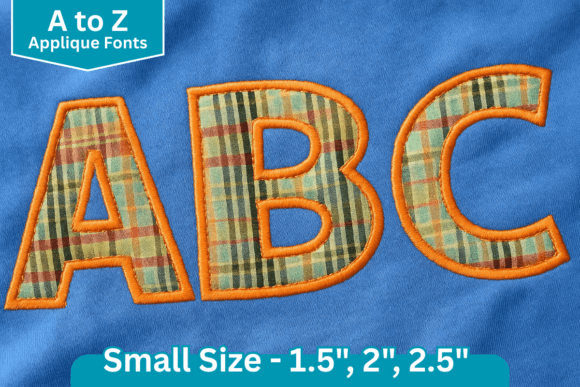 Retro Block Applique Embroidery Font: Bold Stitching for Modern Projects