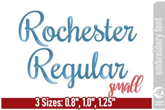 Rochester Embroidery Font - Small: Timeless Elegance for Your Stitched Designs
