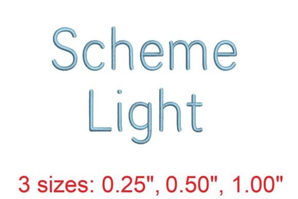 Scheme LT Embroidery Font: A Modern Typeface for Stitched Style