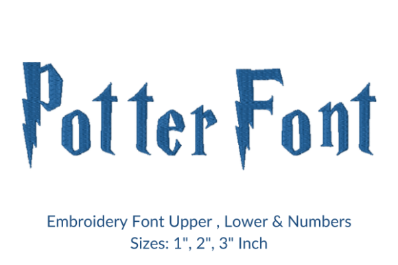 Stitching Stories: A Closer Look at Potter Font Embroidery Design