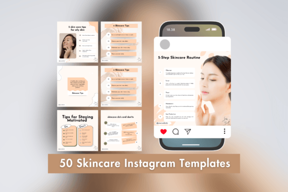 Stop Scrolling, Start Creating: Skincare Instagram Post Templates