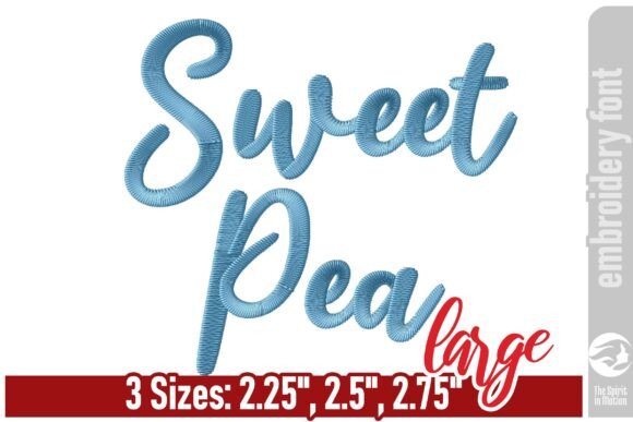 Sweet Pea Script: A Bold Embroidery Font with Whimsical Charm