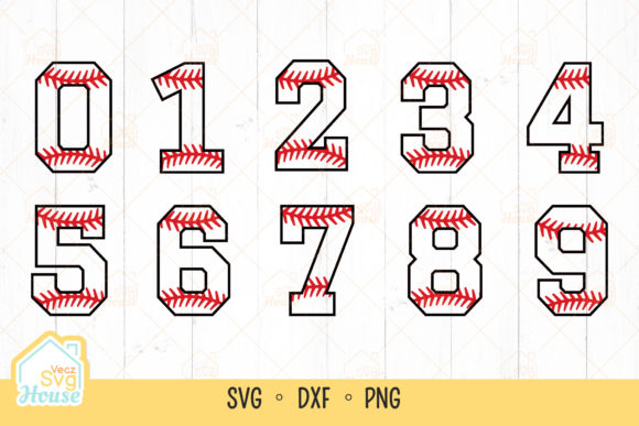 Swing for the Fences: The Ultimate Baseball Numbers SVG Bundle