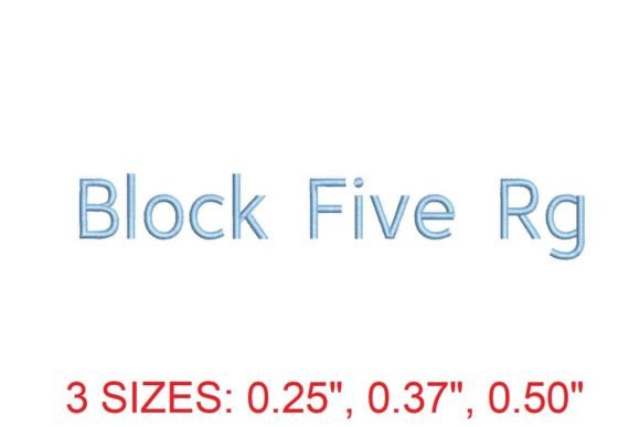 The Enduring Appeal of Block Five Rg Embroidery Font