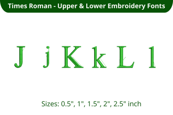 Times Roman Font JKL: A Staple for Embroidery and Personalization