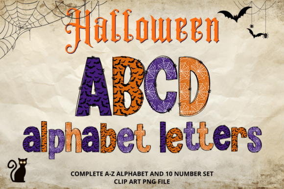 Unleash Spooky Creativity with Halloween Doodle Alphabet PNGs