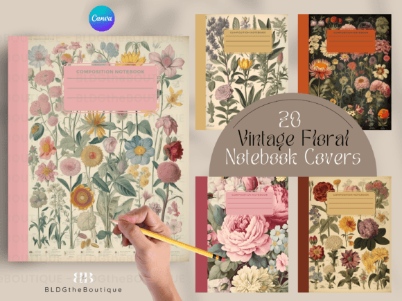 Unleash Your Creative Potential with Vintage Floral Notebook Covers