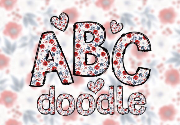 Whimsical Charm: The Floral Doodle Alphabet for Creative Projects